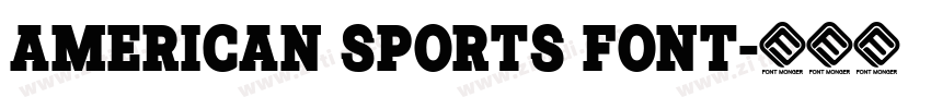 American Sports Font字体转换